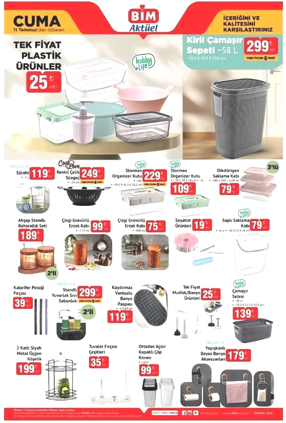 BİM 8-11 Temmuz Aktüel Kataloğu 2025: Tabletten, telefona, klimadan ütüye onlarca farklı ürün raflarda - 12